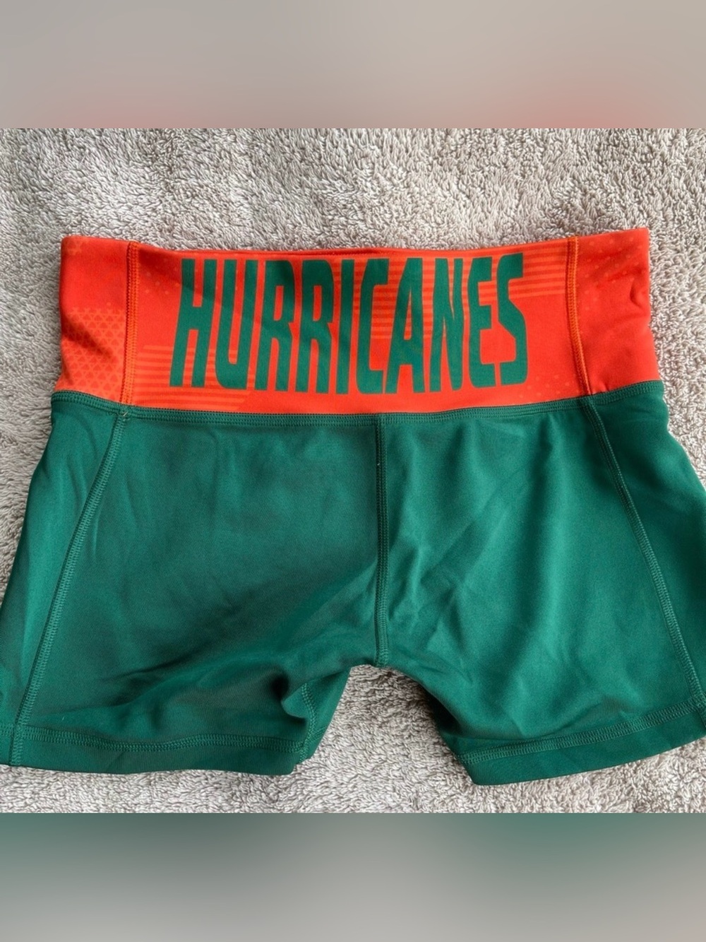 Miami Hurricanes - Adidas - Spandex Shorts - Medium - Green